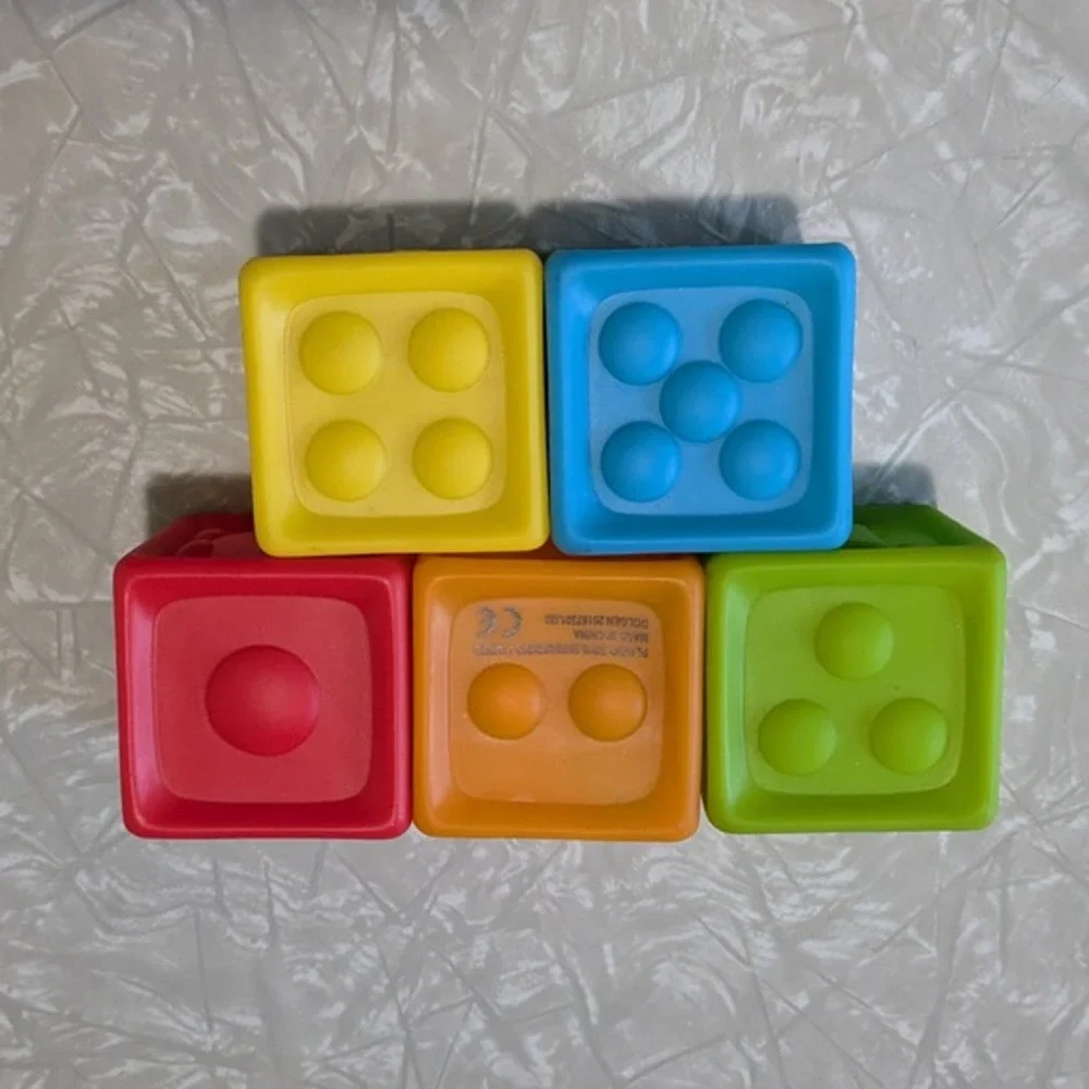 Playgo Toys Soft‎ Sensory Baby Blocks Set of 5